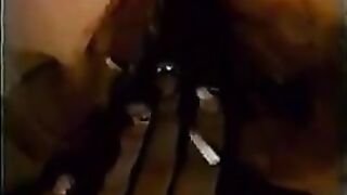 Cheeky ass lady smearing heavy shit on her panty