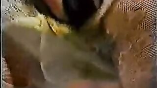 Cheeky ass lady smearing heavy shit on her panty