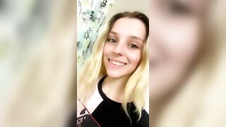 Hot blonde gal and lovely poop