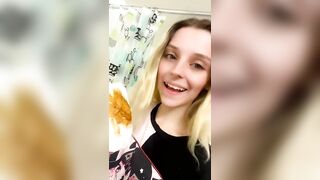 Hot blonde gal and lovely poop