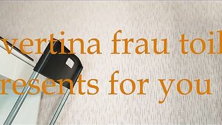 Girl with nice tits teasing and pooping