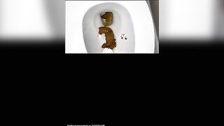 Cute amateur girl and poop