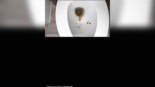 Cute amateur girl and poop