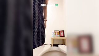 Nasty blonde and lovely poop