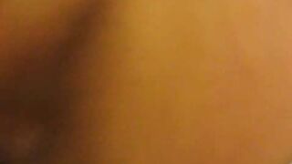 Yummy slut pooping on slave