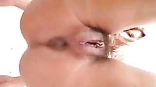 Hot hairy lady dropping lovely shit POV