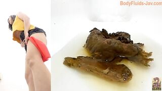 Cute looking Japanese hairy chick and hot shit