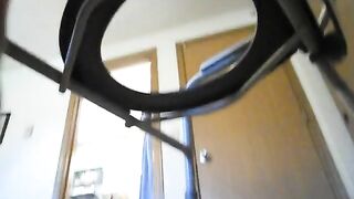 Pooping from a chair