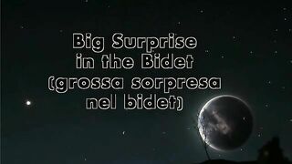 Big Messy Surprise Turd In Bidet