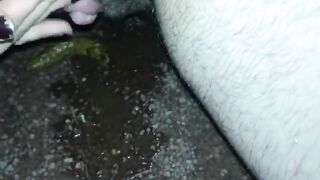 Big clit piss and shit in public