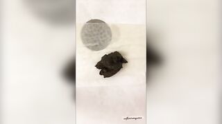 Gorgeous big booty lady shitting