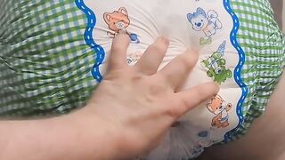 Chubby lady and hot panty poop