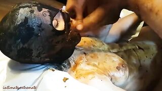 Beautiful masked wife taking dirty cock