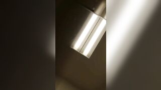 Nasty round ass lady shitting