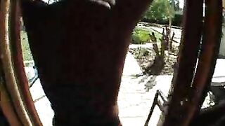 Ass spanking and outdoor shit