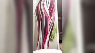 Woman takes a massive shit in her fancy panties