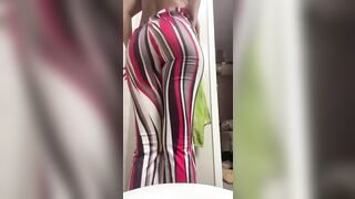 Woman takes a massive shit in her fancy panties
