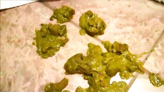 Messy hot shit on the floor