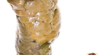 Amateur lovely ass babe and huge turd