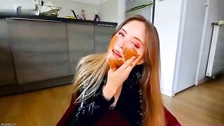 Hot shitty blonde babe