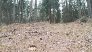 Solo shit in woods