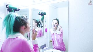 Teen Brushes Her Teeth With Poop