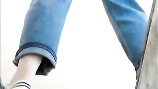 Woman With A Small Anal Gape Shitting