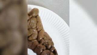 Lovely blonde girl spread legs for lovely shit