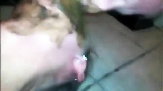 Ass fingering and smearing show