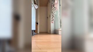 Pretty mature wife teasing and leaking shit