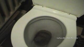 A little bulky teenager pooping