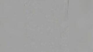 Amateur teen did a real mess in brown tight pantyhose