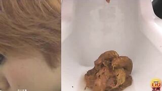 Asian ladies pooping mix clip
