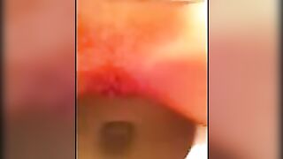 Babe's Hard Poop In The Toilet