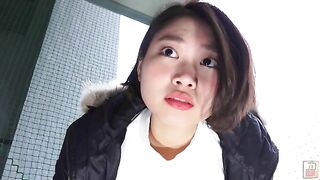 Beautiful face girl and beautiful poop