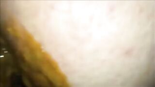 Big butt mature lady shitting liquid and piss