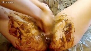 Big pussy and big asshole closeup