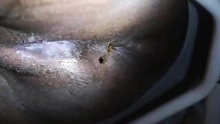 Black BBW peeing and pooping nicely