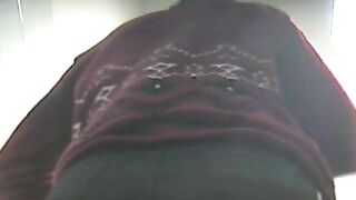 Chubby girl shits on hidden camera