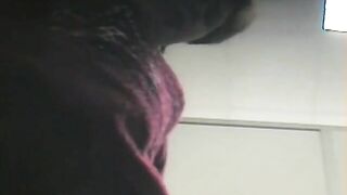 Chubby girl shits on hidden camera