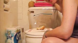 Cute teen makes you a special poop hot dog