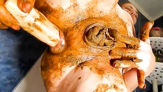 Dirty play with pantyhose