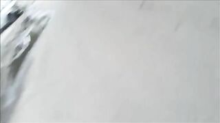 Drunk russian girl passed out after pooping