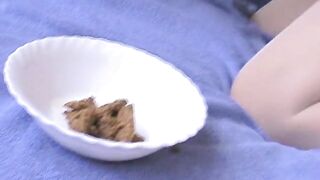 Kinky amateur lady ass fingering for eating shit