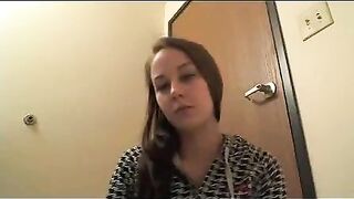 Watch sexy bitch smearing shit