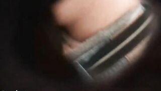 Girl struggles to push