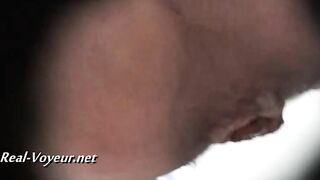 Girl struggles to push