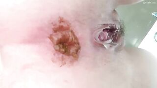 POV Huge long poop