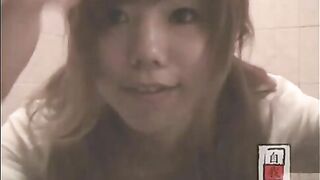 Nasty Japanese girl enema and shit play