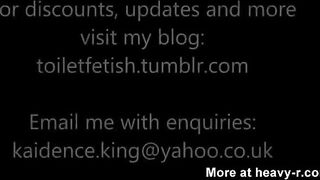 Cute blonde teeny girlfriend shitting hard